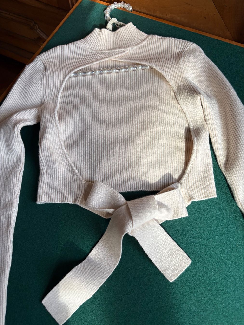 Zara Maglioni & Felpe: Wunderschöner Cropped-Pullover mit offenem Rücken, Größe M – Nuovo (secondo la descrizione) da Interlaken venduto da Bona55 7