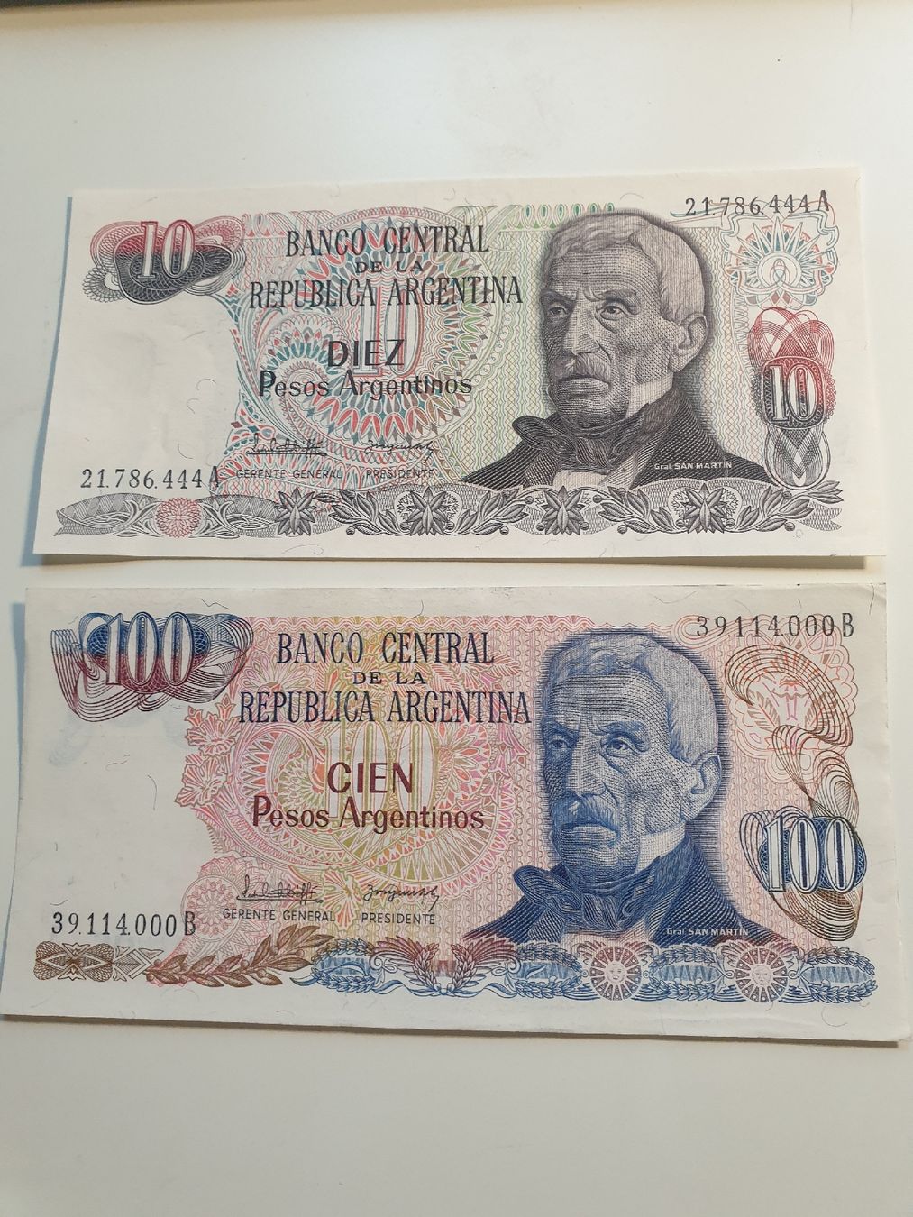 Banconote: Banknoten Argentinien ungefaltet – Usato da Würenlos venduto da calimero095
