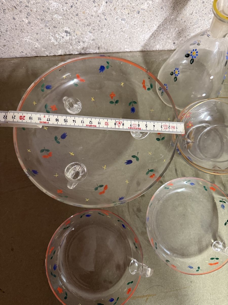 Gläser: Glas Set Blumen Motiv  – Gebraucht aus Birmenstorf AG von Pat_roll 3