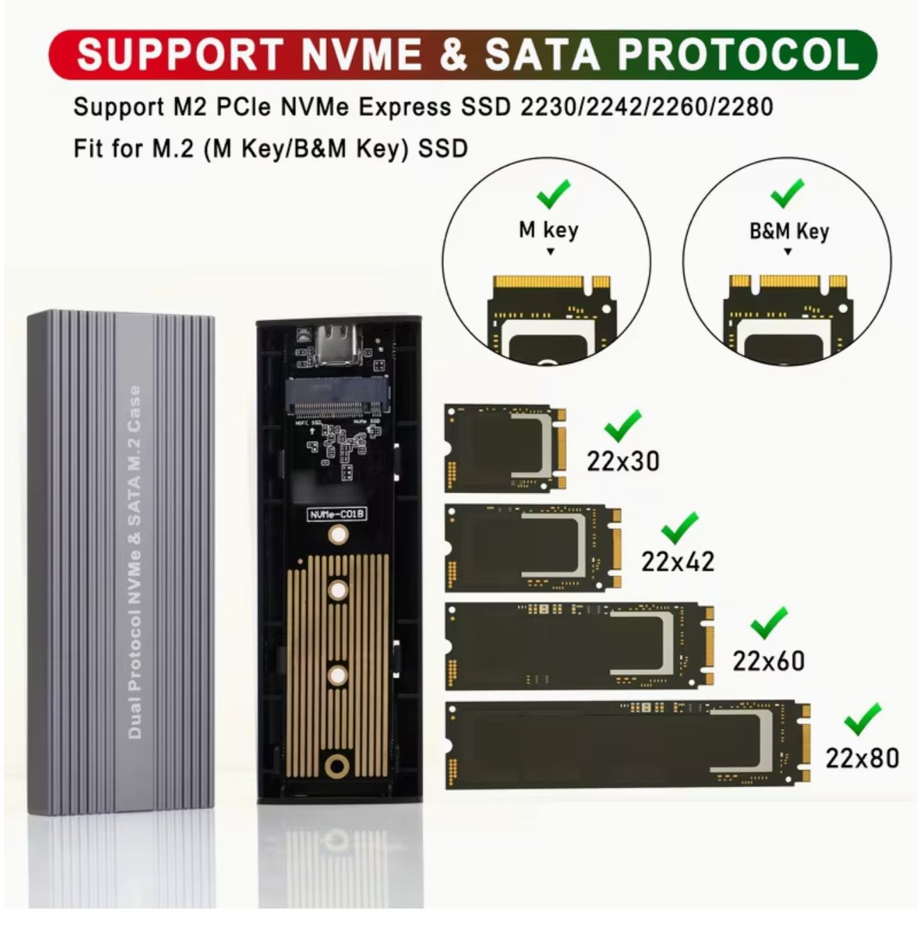 Dockingstation: M.2 NVME+SATA SSD Gehäuse 10Gbps – Neu und originalverpackt aus Mels von Zeppelin08 1