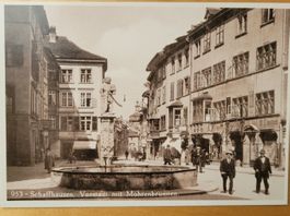 SCHAFFHAUSEN: VORSTADT MIT MOHRENBRUNNEN