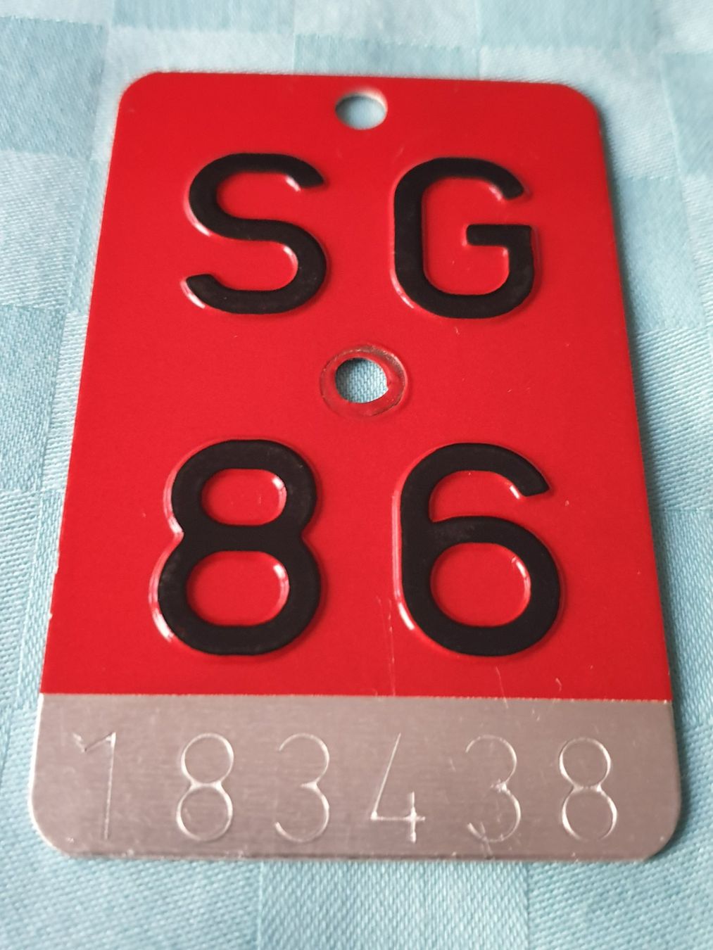 Ecriteaux: Velonummer SG 86 – D'occasion à Mörschwil par spirspi