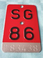 Velonummer SG 86