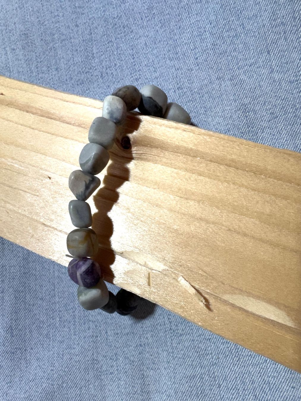 Bracelets: TOP Armband.   Kieselstein oder Jaspis – Neuf avec emballage d'origine à Leuggern par gemshow 9