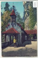 Beatushöhlen am Thunersee - Der Kreuzgang - animee - Litho