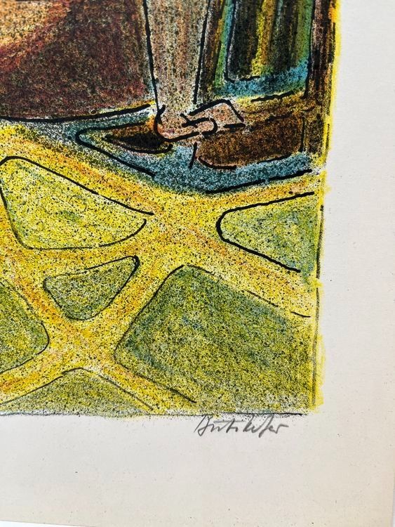 Grafica & Litografie: FRITZ BÜTIKOFER LITHOGRAPHIE SIGNIERT NUMMERIERT – Usato da Gersau venduto da grafik-kunst 2