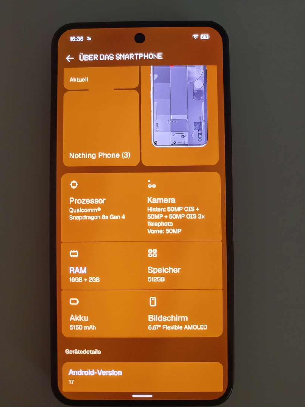 Nothing Handys / Smartphones: Nothing Phone 3 512GB  – Gebraucht aus Oetwil am See von Dani_Yele 4
