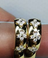 Boucles d'oreille argent diamants de moissanite 0,216 ct GRA