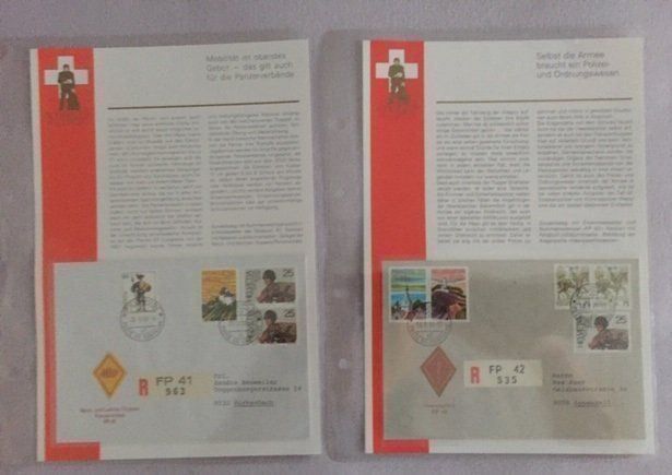 Tutti i francobolli: Album Schweizer Feldpost 36 Blätter – Nuovo (secondo la descrizione) da Thalwil venduto da holoarte 9