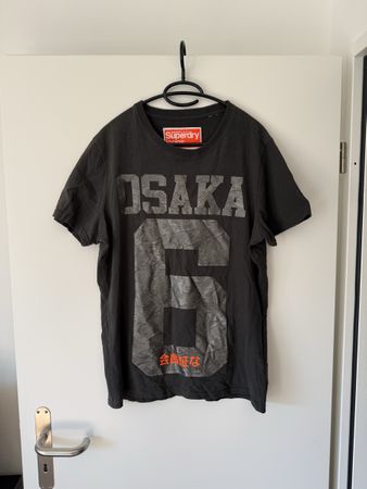 Superdry T-Shirt Camo Osaka 6 grau Grösse XL