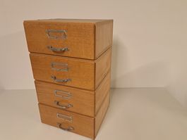 Vintage Schubladenstock Holz-Karton/ alte Ladeneinrichtung