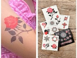 10 Einmal-Tattoo Tattoos zB für Fasnacht, Kindergeburtstag