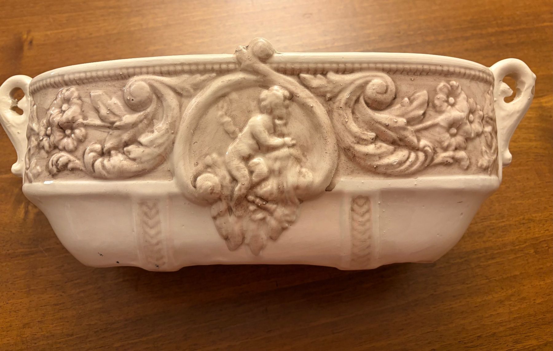 Tutte le decorazioni: wunderschöne, antike, grosse Keramik Schale mit Ornamenten – Usato da St.Gallen venduto da Boergie 1