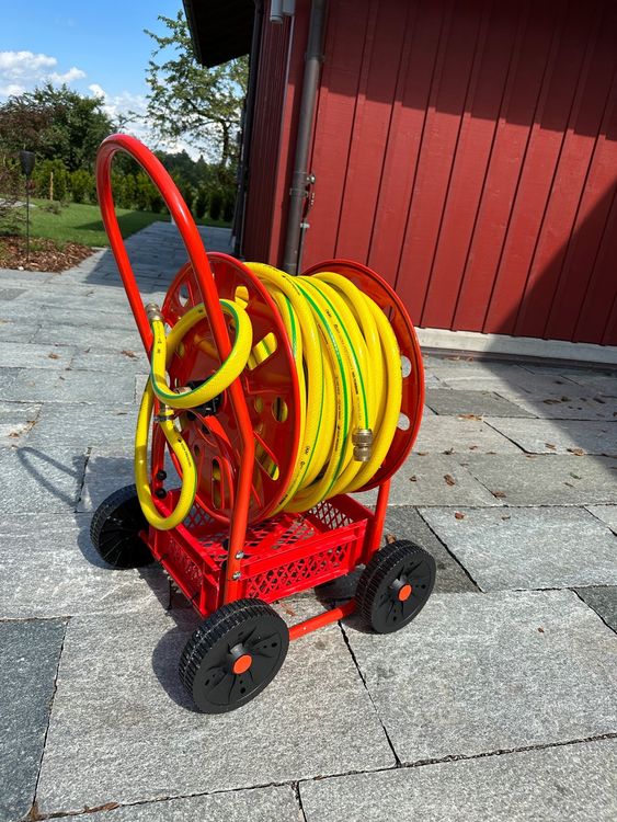 Schlauchwagen mit 50m 3/4“ Schlauch Kaufen auf Ricardo