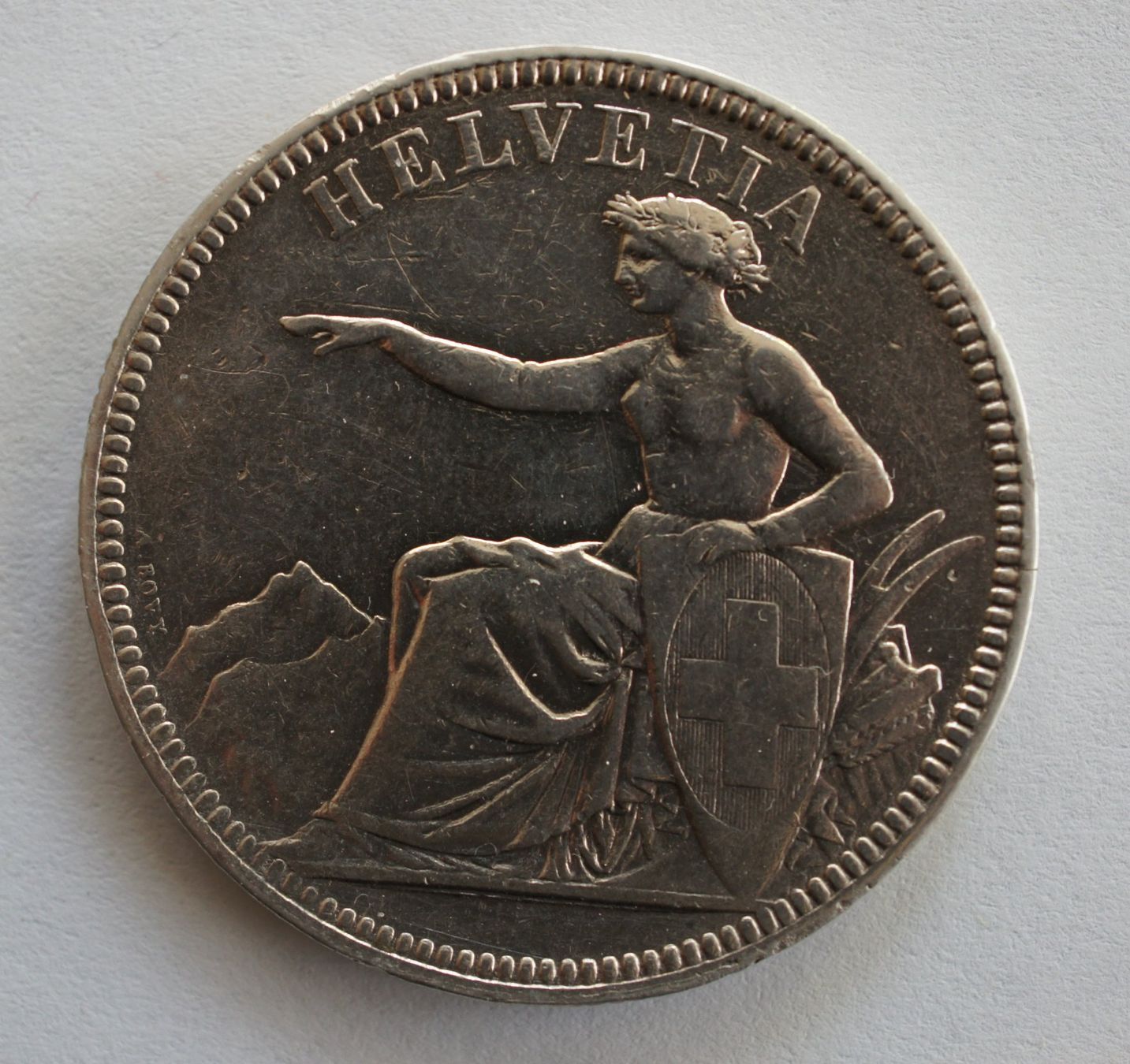 Tutti le monete: Fünf Franken 1874 – Usato da Kriens venduto da 1mars10 1