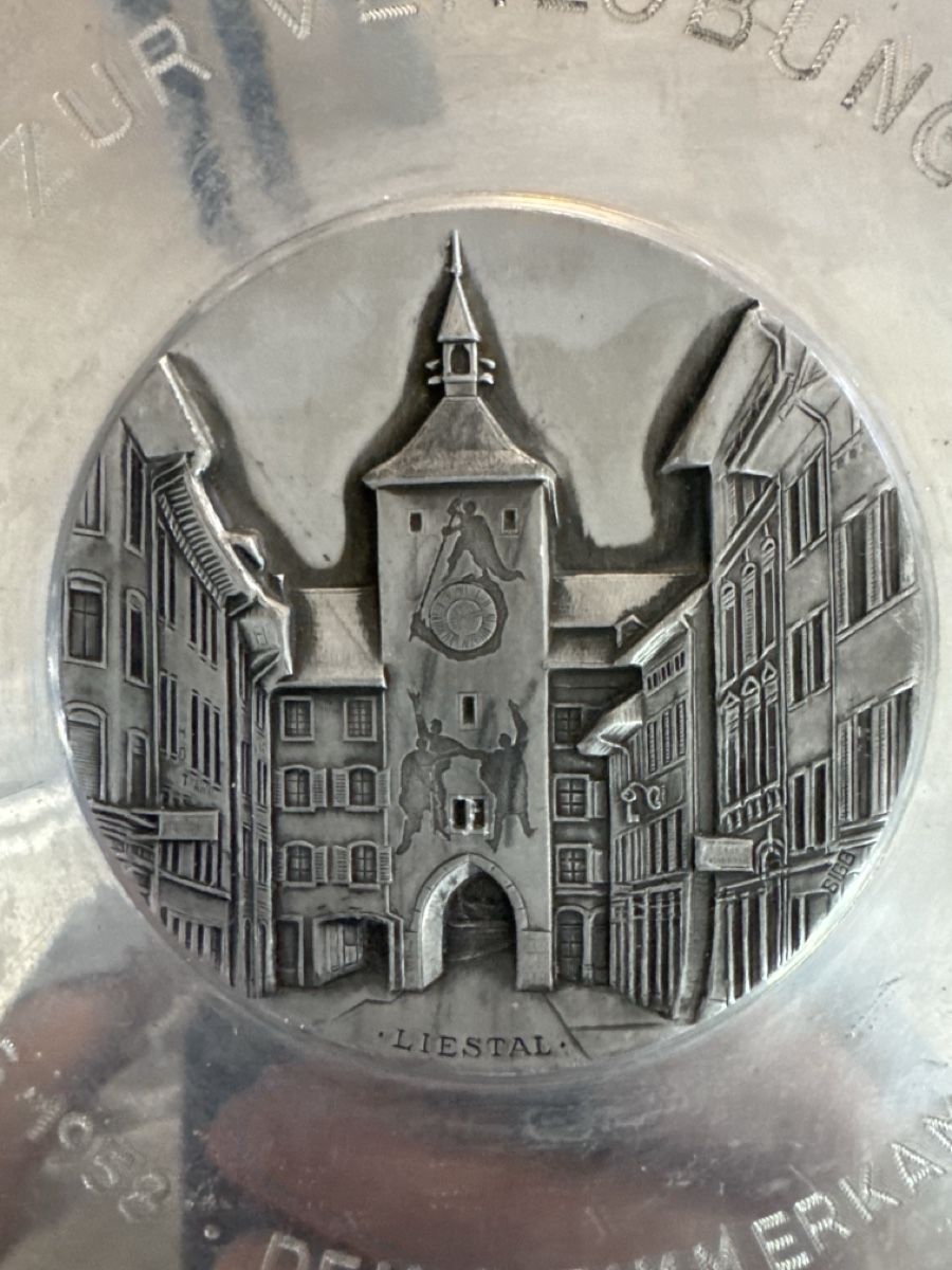 Piatti: SIGG SIGAL hand hammered Teller Liestal 1958 – Usato da Zürich venduto da Brockiwelt 1