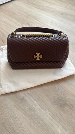 Tory Burch Handtasche dunkelbraun Leder sehr guter Zustand