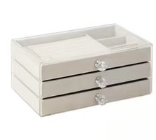 1 boîte à bijoux - beige, NEW