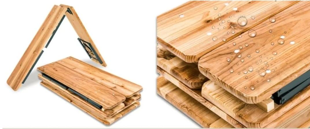 Set di tavolo e panche: 3x Bierzeltgarnitur – Nuovo e nell'imballaggio originale da Rotkreuz venduto da NextChance 1