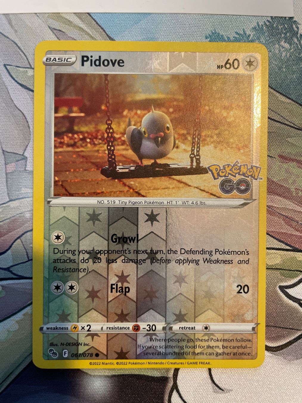 Pokémon Carte collezionabili: 061/078 Pidove reverse holo Pokemon Go En – Usato da Niederweningen venduto da rimicanardo 1