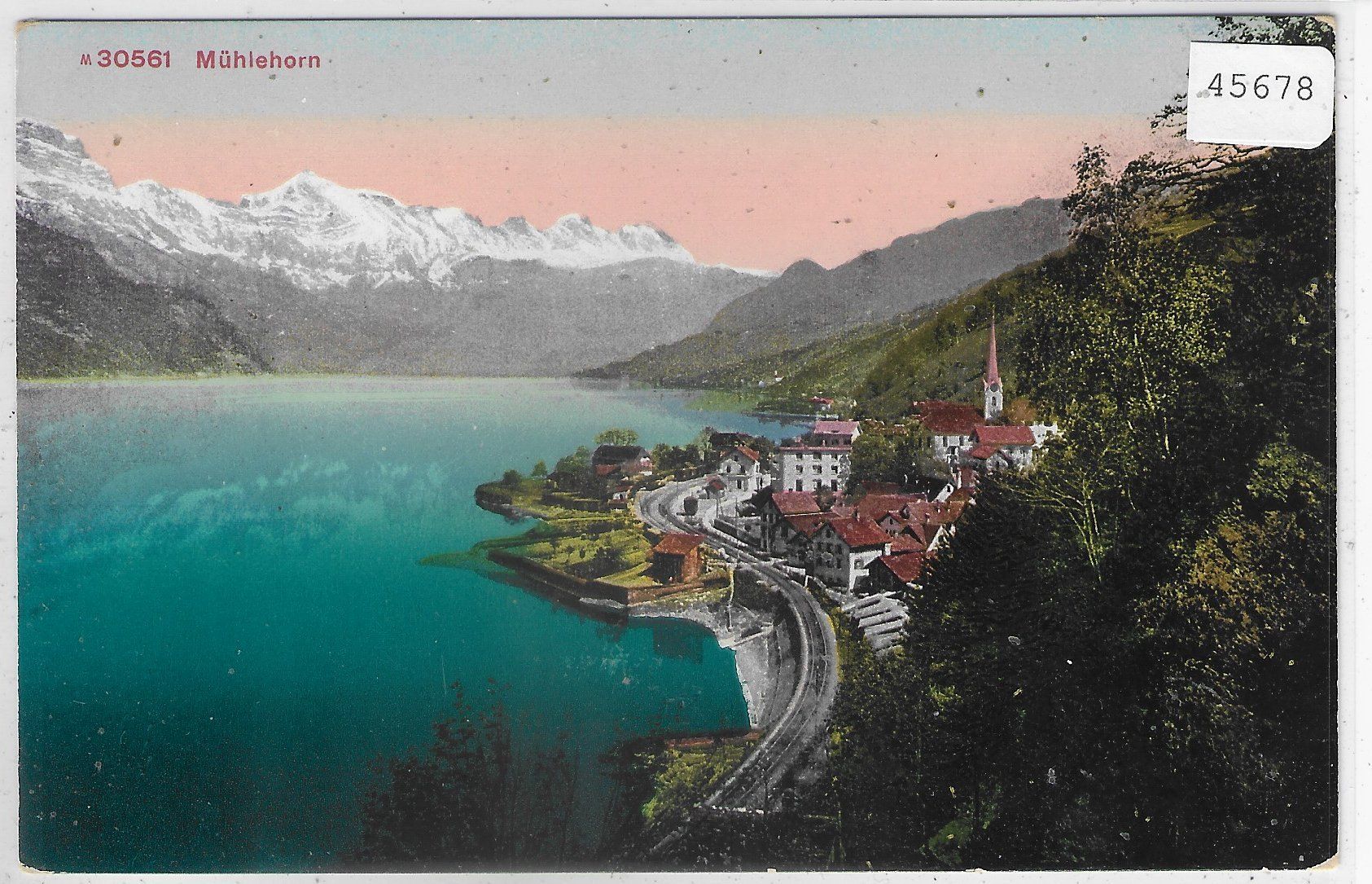 Cartoline postali: Mühlehorn - Generalansicht - Litho – Usato da Ettingen venduto da Kartenplanet