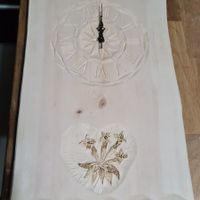 Arvenuhr mit herz-,stern