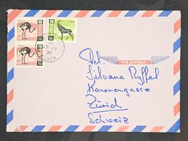 CL25 Enveloppe + Timbre Kenya 1971