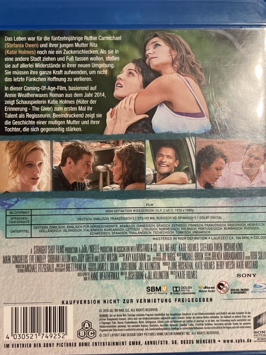 Tutti i DVDs: Alles was wir hatten (2016) – Usato da Waldenburg venduto da Gonzo8 1