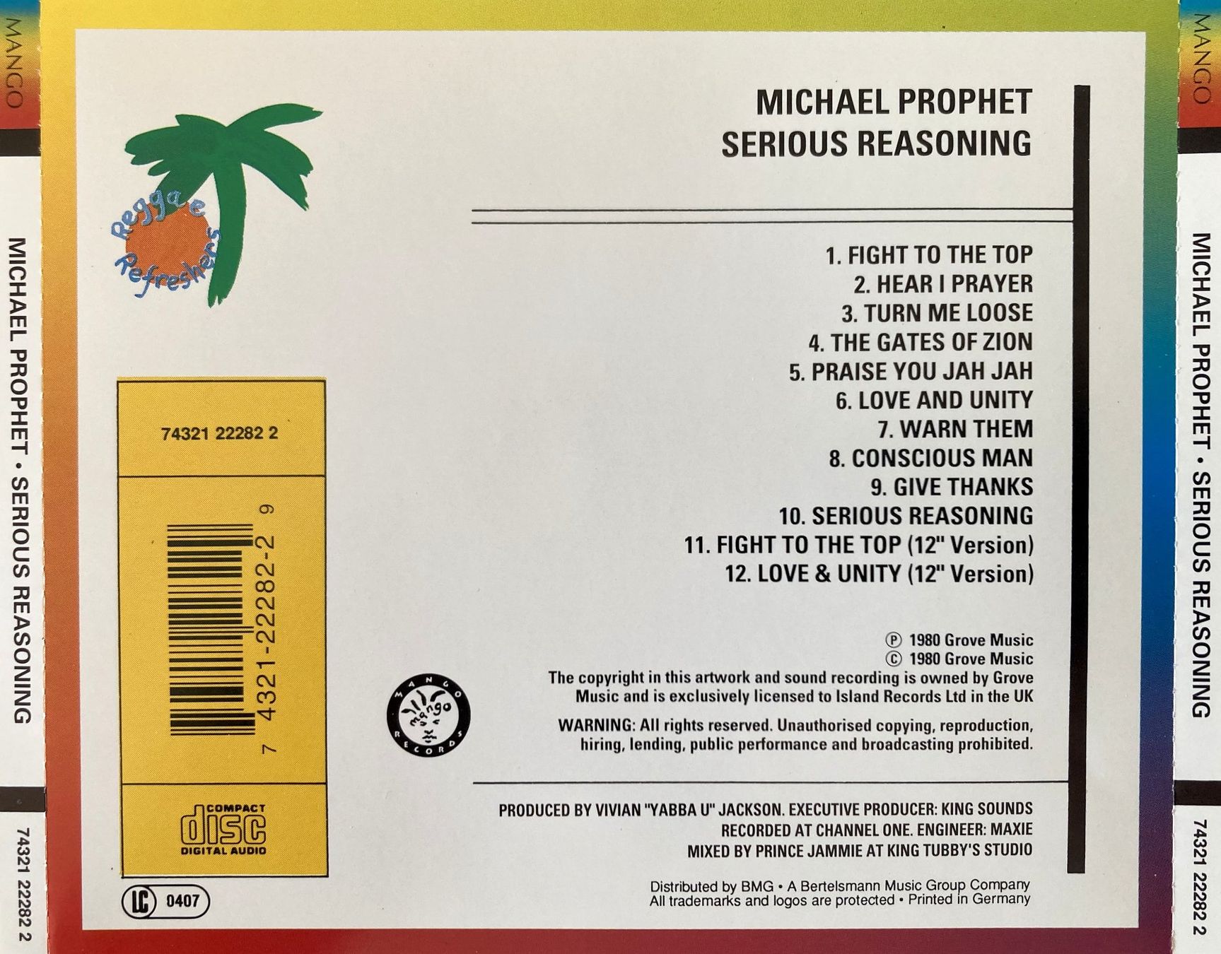 CDs: MICHAEL PROPHET - SERIOUS REASONING – Gebraucht aus Bottens von hotter-than-hell 1