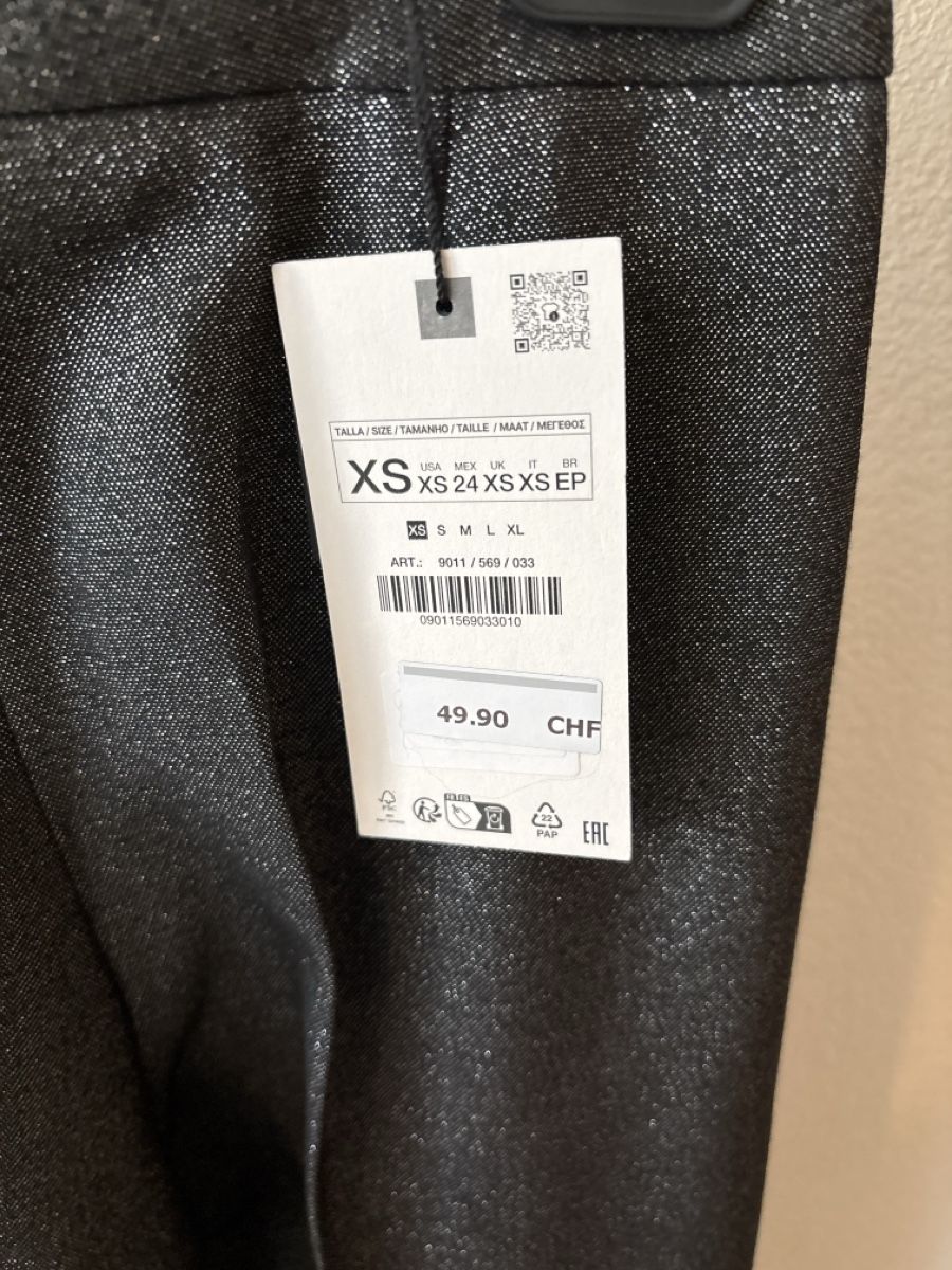 Zara Pantaloni: Zara Hose Glitzer XS – Nuovo e nell'imballaggio originale da Grafenried venduto da Tina_Imhof 2
