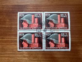 CH Soldatenmarke Viererblock 1939 gest. (5643)