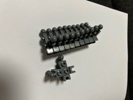 LEGO 25x Platte 1x2 Kugelhalter und Kugel (14419)