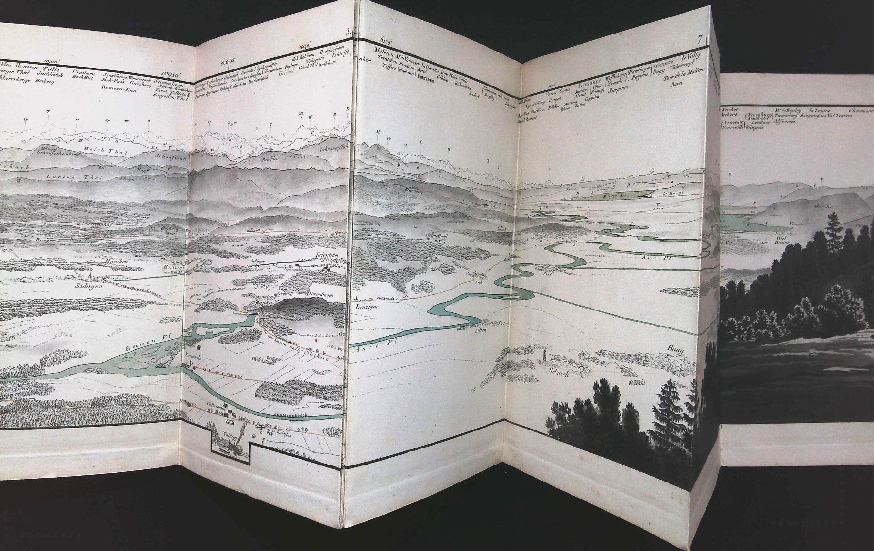Cartes géographiques & atlas: Weissenstein Panorama von Keller 1817 – D'occasion à Rafz par Helvet32 2