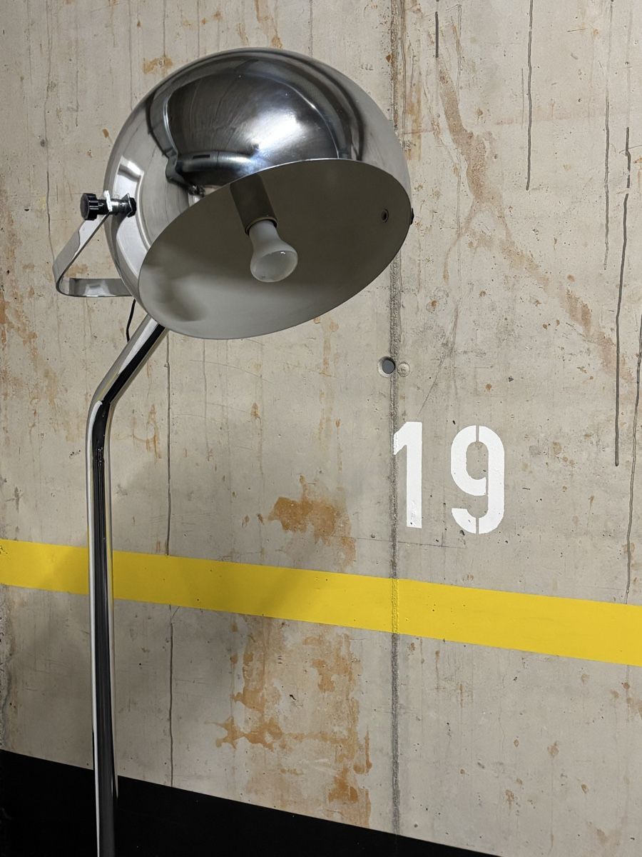 Lampen: Space Age Chrome Floor Lamp Design – Gebraucht aus Lugano von fynd_rrkivio 4