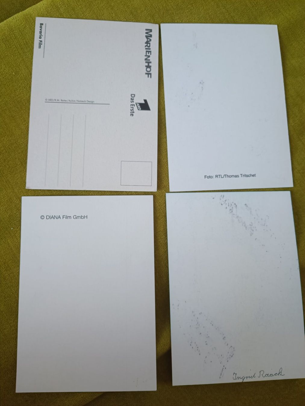 Autografi: TV Mix - 4 signierte Autogrammkarten - Set – Usato da Menziken venduto da Artographs 1