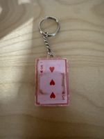 Portachiavi vintage con carte da gioco, idea regalo!