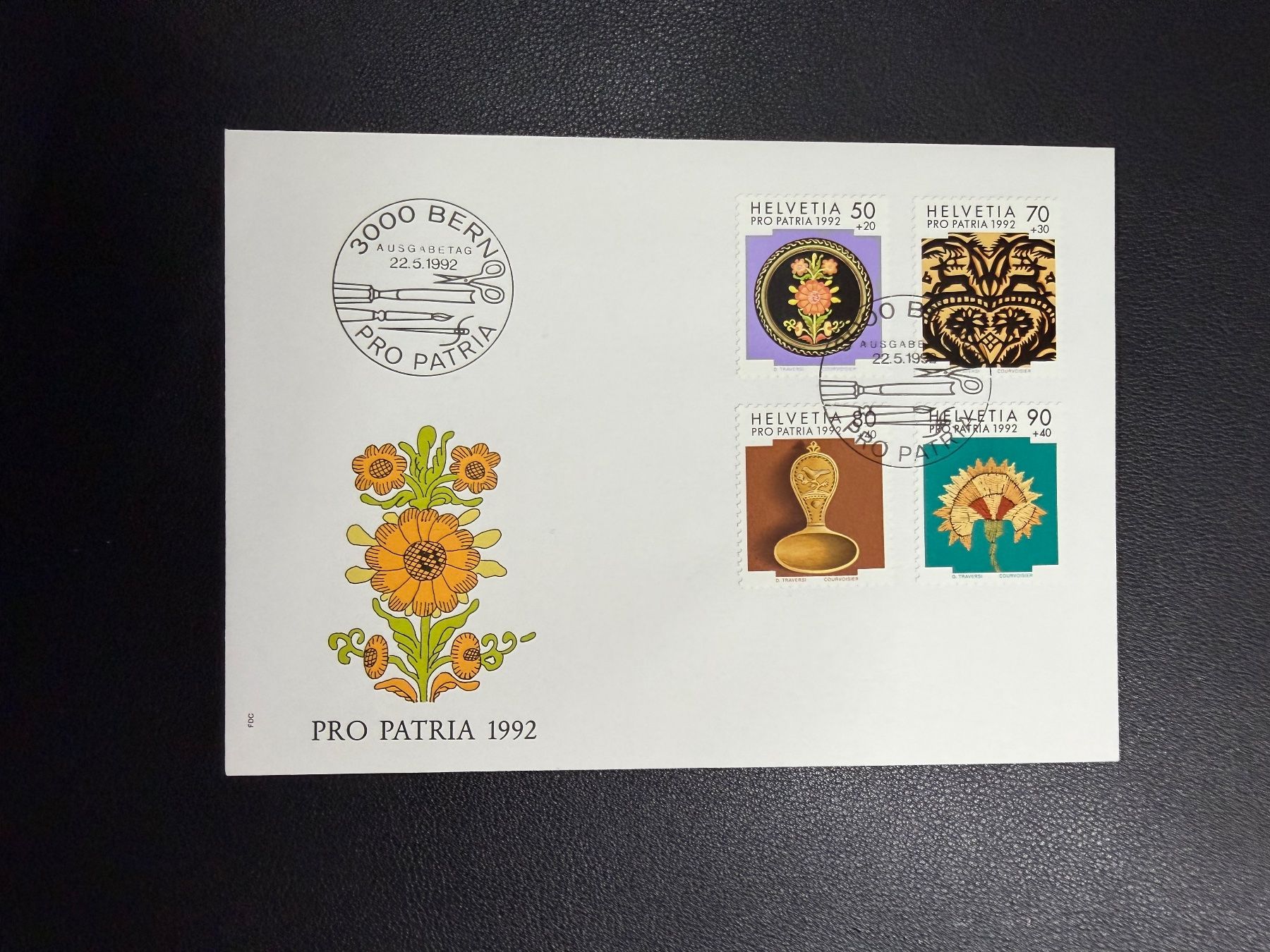 Tous les timbres: Pro Patria 1992 FDC – D'occasion à oberrüti par jeanmei