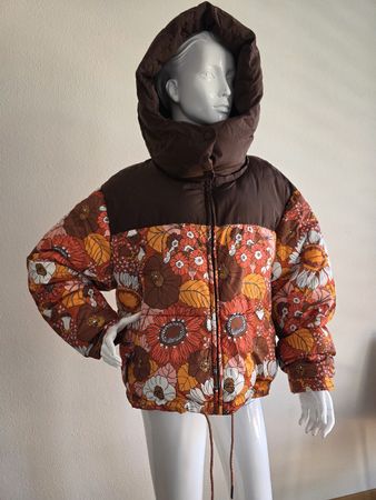 Zara piumino donna taglia L fantasia fiori-