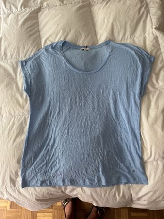 T-shirt bleu clair Tommy Hilfiger taille L