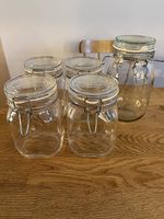 Fido Vorratsgläser Bügelverschluss Glas 5er Set neuwertig