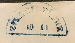 GL - Ziegelbrücke Halbmond-Stempel auf 25Rp. Tüblibrief / DE