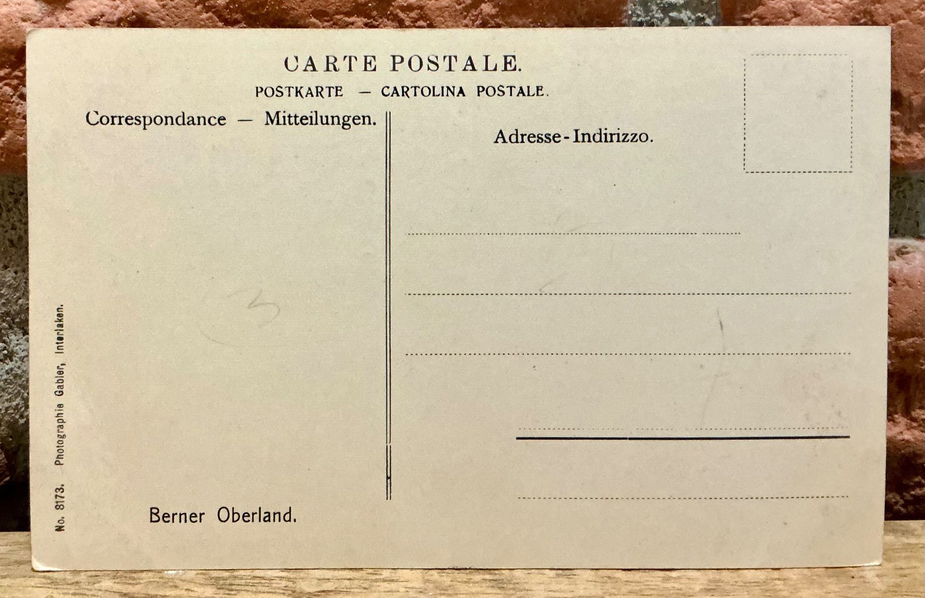 Ansichtskarten: BERNER OBERLAND - Panorama Ansicht – Gebraucht aus Root von ENGLAND-TREASURES 2