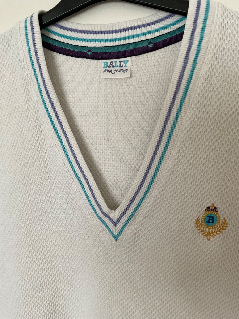 Bally Gilet & Giacche: BALLY Vintage Gilet Pullover Gr L weiss – Usato da Urdorf venduto da alda02 2