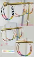 Boucles d’oreilles neuves, handmade