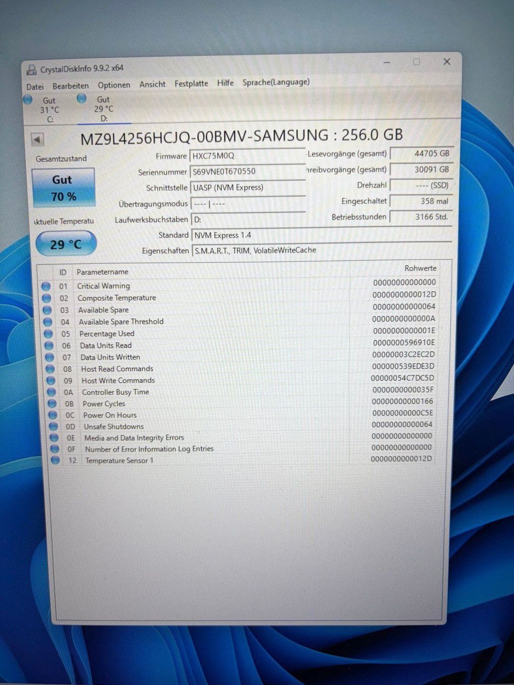 Samsung Dischi rigidi: Samsung M.2 2230 SSD 256 GB – Usato da Lüsslingen venduto da Tepe 2
