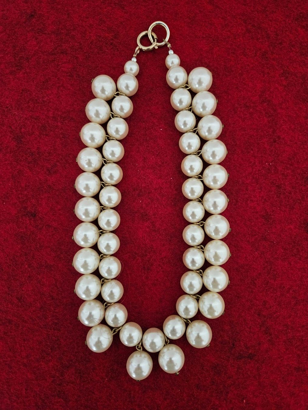 Ketten: Perlenkette und Karabinerverschluss Gold Modeschmuck – Neu (gemäss Beschreibung) aus Menziken von sura76