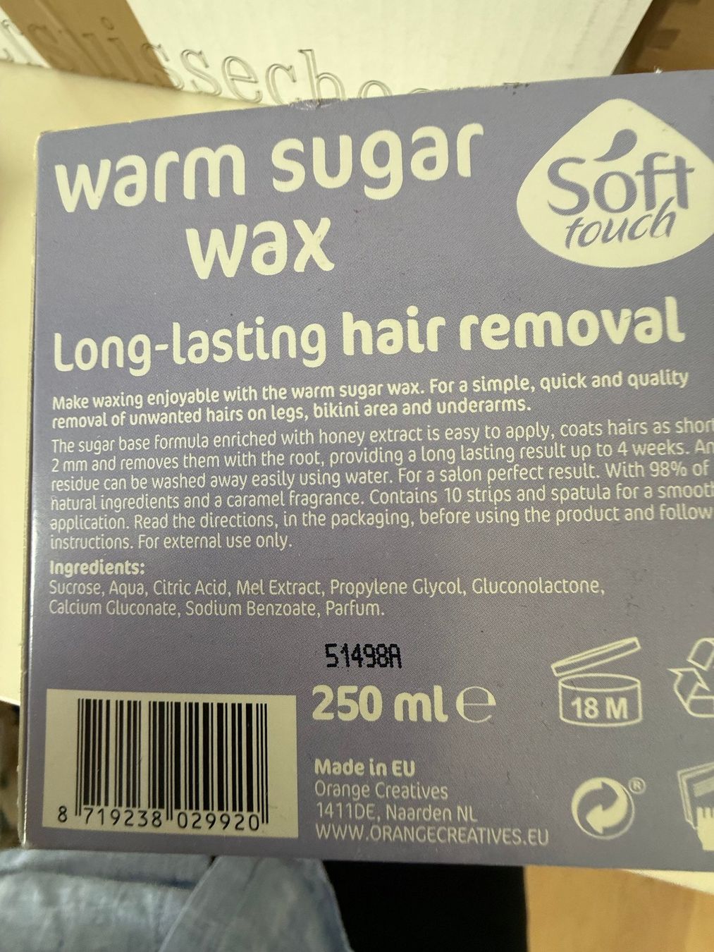 Altro per la cura del corpo: NEU warm sugar wachs – Nuovo e nell'imballaggio originale da Kirchdorf AG venduto da coco123 2