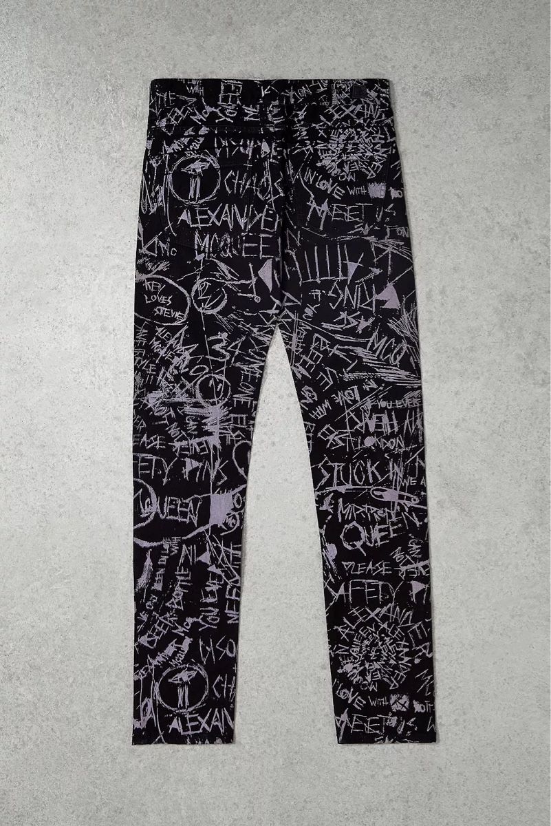 Alexander Mcqueen Jeans: ALEXANDER MCQUEEN Graffiti pants – Nuovo (secondo la descrizione) da Wermatswil venduto da Alkinoe 3