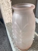 ART DECO -  original AD Väseli Pressglas Rosa Kleine Vase