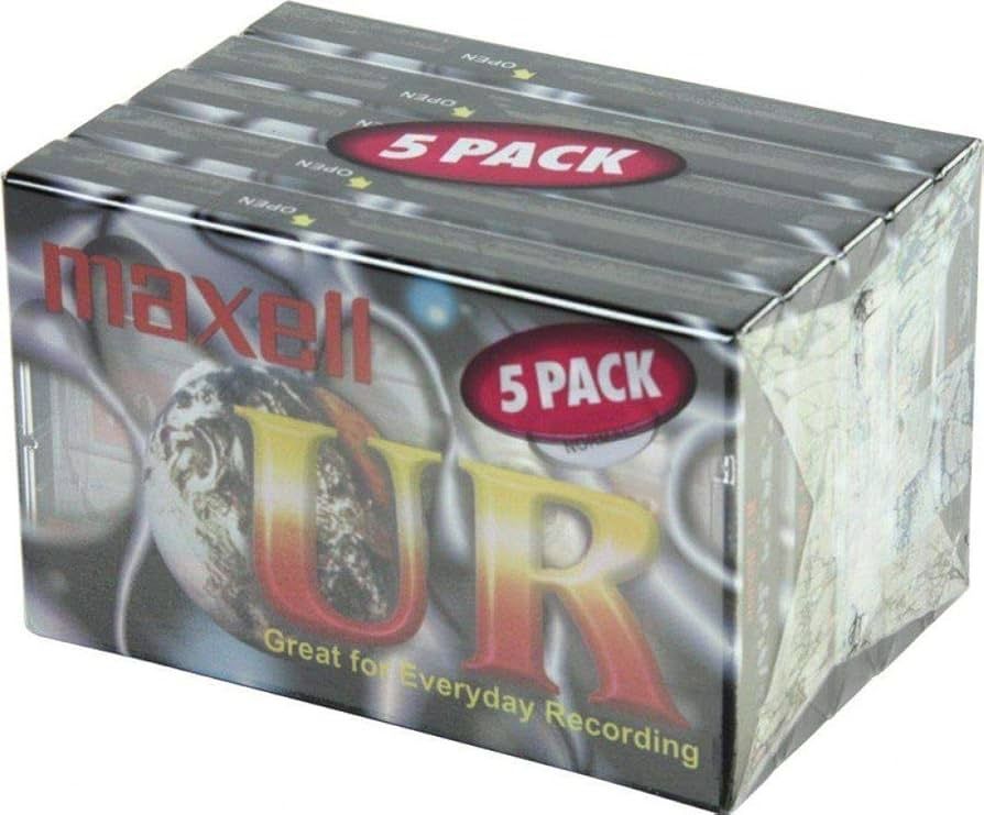 Maxell UR 10 Nastri Cassetta Audio Da 90 Minuti – Basso Rumore, Tipo I Normale
